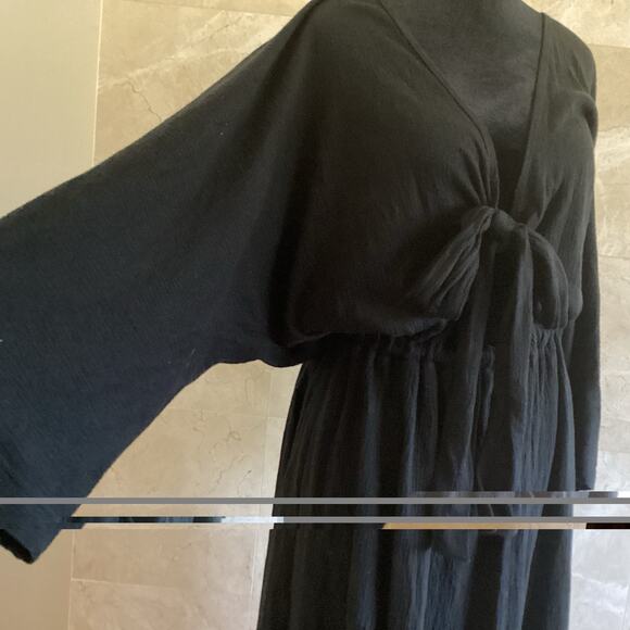 FP Beach Free-est Endless Nights Maxi Dress - Medium, Black Boho Chic Resortwear - Picture 7 of 13